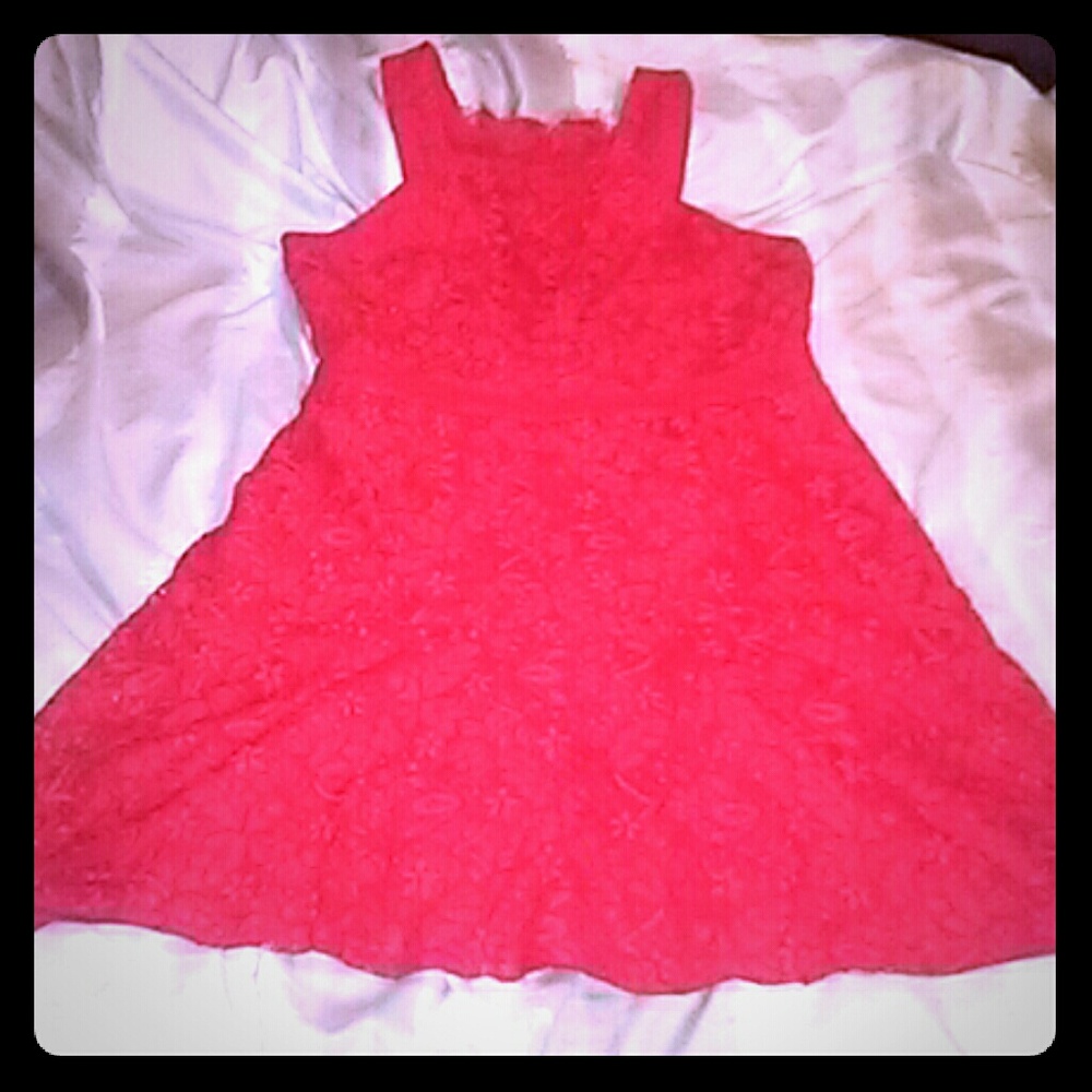 Red Lace Dress 💃💕